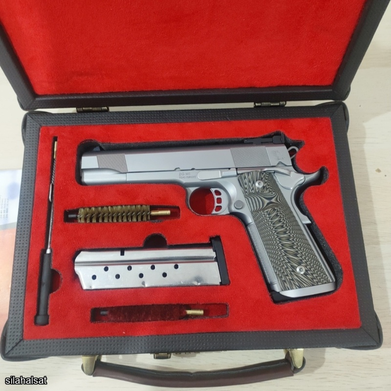 TİSAŞ / ZİG M1 ÖZEL İNOX / 9X19MM [ 9 MM / NOKTA ÇİZİKSİZ,SIFIR AYARINDA]