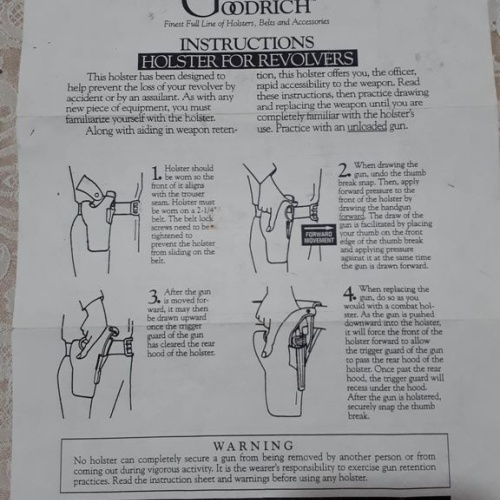 Amerikan malı toplu tabanca kılıfı GOULD&GOODRICH marka