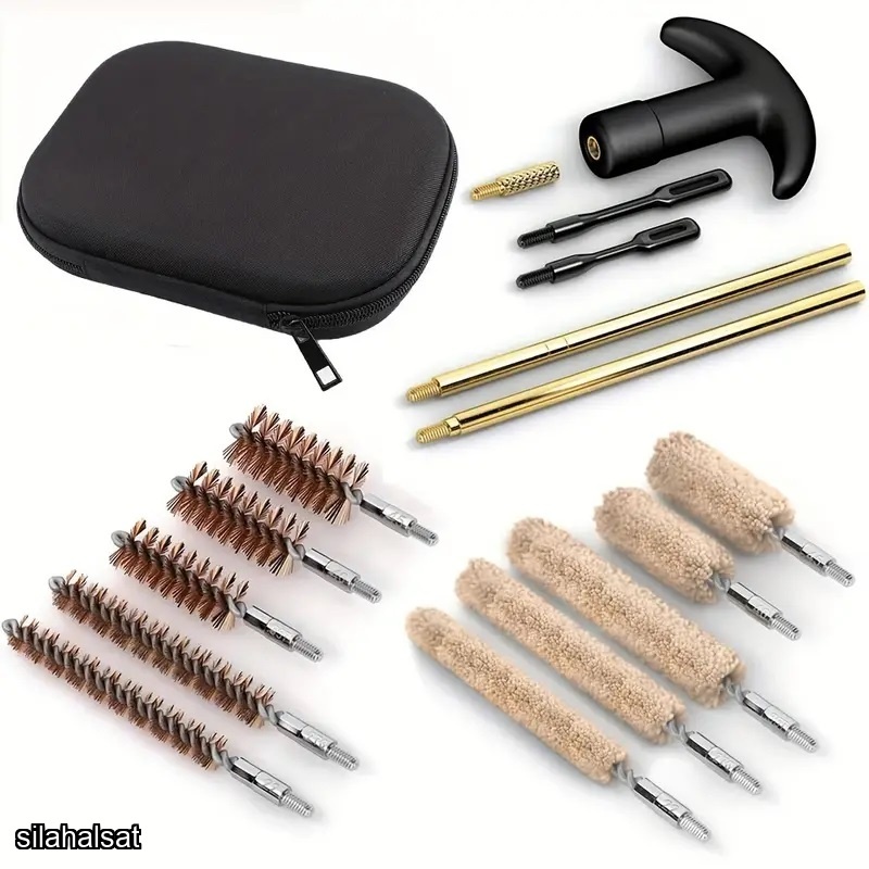 16 parça çok amaçlı, tabanca ve tüfekler için yüksek kalite harbi seti.