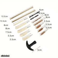 16 parça çok amaçlı, tabanca ve tüfekler için yüksek kalite harbi seti.