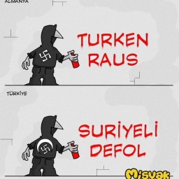 Misvak adlı sözde mizah dergisinden, Türk Bayrağına karşı yapılan çirkin benzetme…